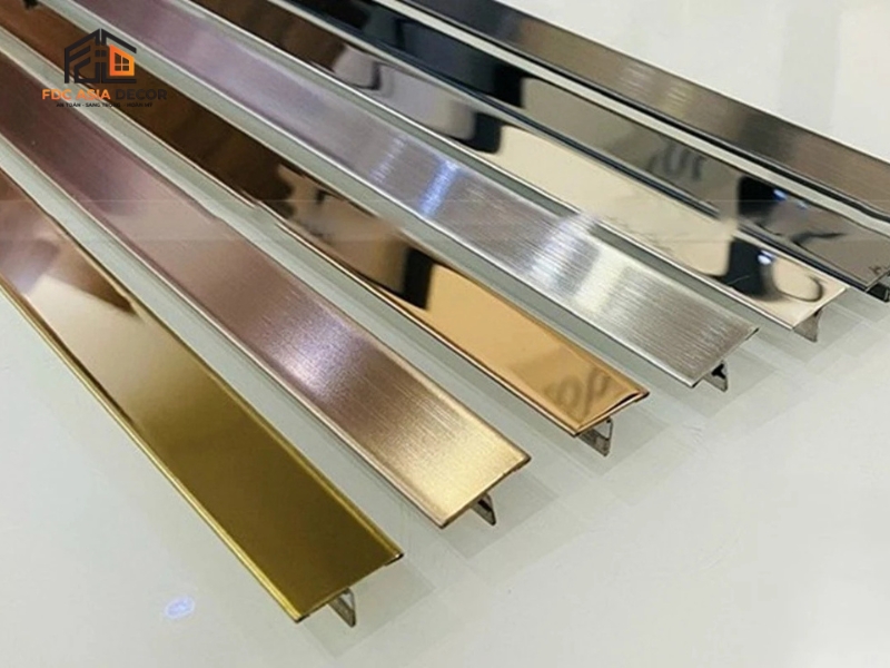 Cách chọn nẹp T inox 304 đúng kích thước, màu sắc và bề mặt hoàn thiện