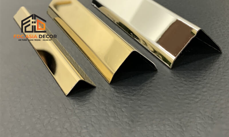 Gi&aacute; nẹp inox chữ V
